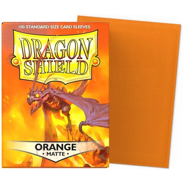 Dragon Shield Standard Sleeves - Matte Orange (100 Sleeves)