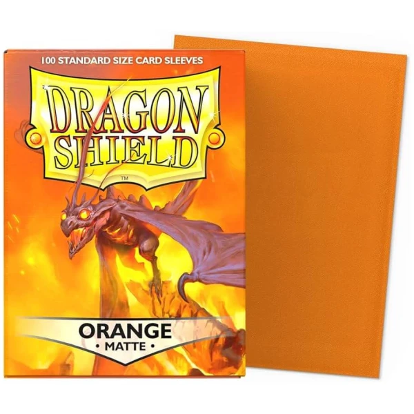 Dragon Shield Standard Sleeves - Matte Orange (100 Sleeves)