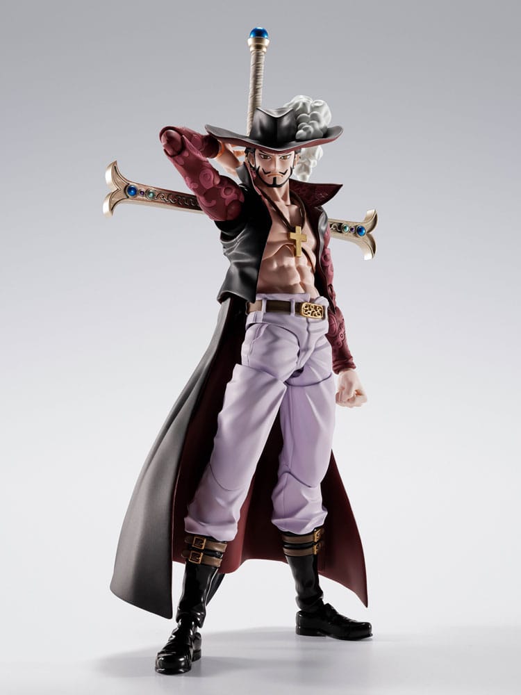 x_btn67616 One Piece S.H.Figuarts Action Figure Dracule Mihawk Hawkeye 17cm - Image 1
