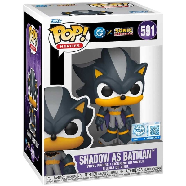 Funko POP! DC Heroes: Sonic the Hedgehog - Shadow As Batman #591