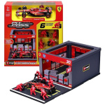 Formula 1 Bburago - Pit Stop Ferrari Sf-2416 Leclerc Playset diorama