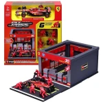 Formula 1 Bburago - Pit Stop Ferrari Sf-2416 Leclerc Playset diorama