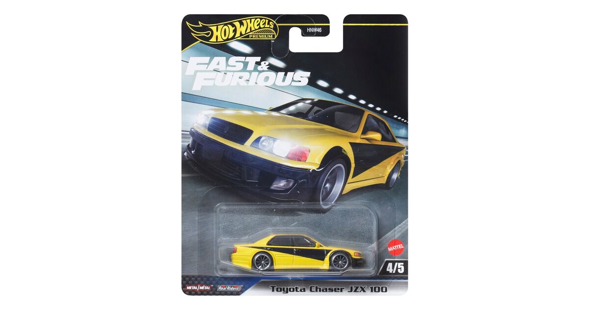 368049050 Mattel Hot Wheels Premium: Fast & Furious - Toyota Chaser JZX 100 - Image 1