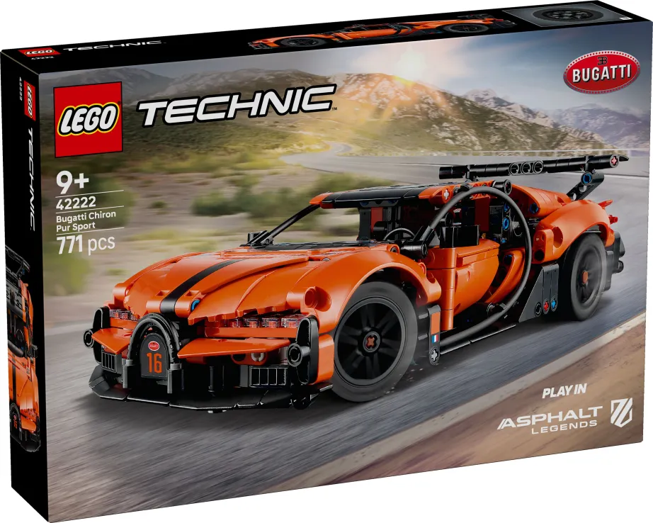 401958042222 LEGO Technic Bugatti Chiron Pur Sport Hypercar - Image 1