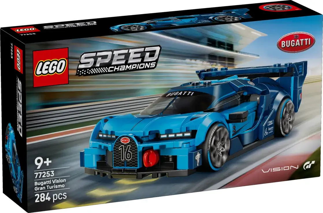 401958077253 LEGO Speed Champions Bugatti Vision GT Hyper Sports Car - Image 1