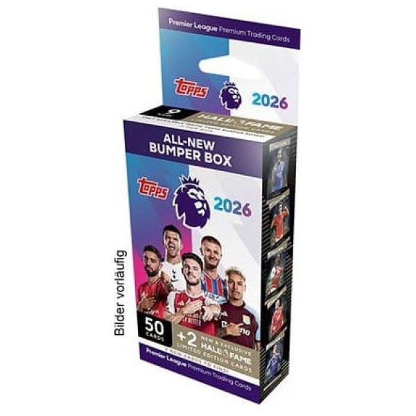 Premier League 2025/26 Trading Cards Bumber Box