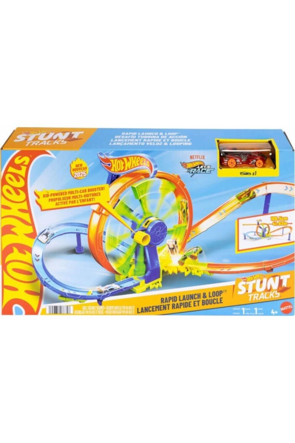 hotwheelsrapidlaunchlooppistacia3etwnjbx65 Mattel Hot Wheels: Rapid Launch & Loop - Image 1