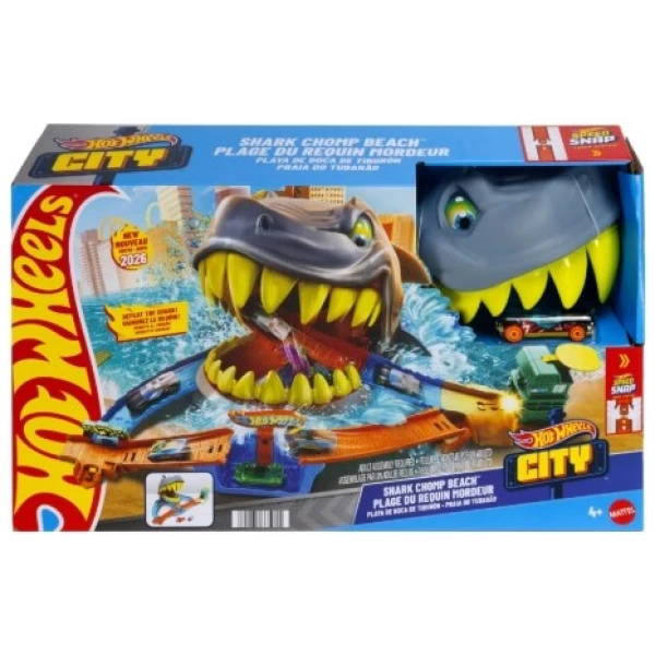 Mattel Hot Wheels: City - Shark Chomp Beach Playset