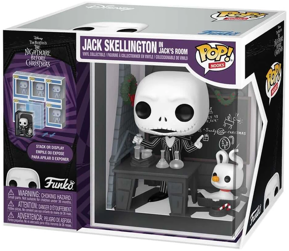 x_fk90377_a Funko POP! Book Nook: Disney: The Nightmare Before Christmas - Jack Skellington's Room - Image 1