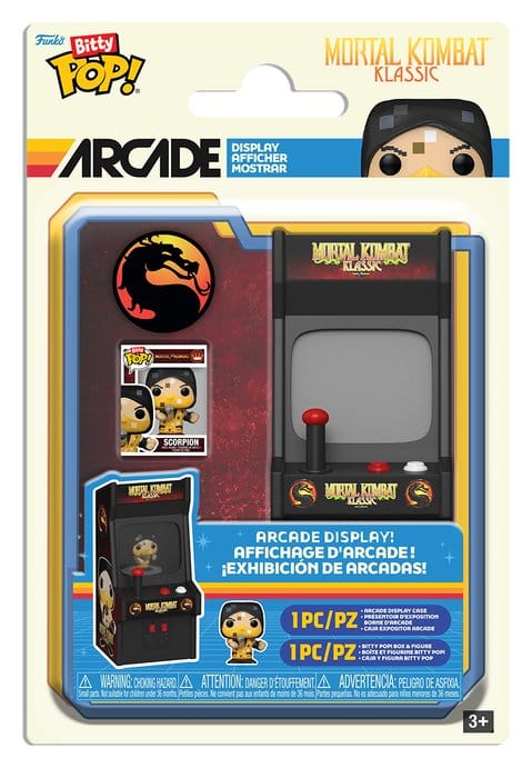x_fk91394_a Funko Bitty Pop! Arcade: Mortal Kombat Klassic - Scorpion - Image 1