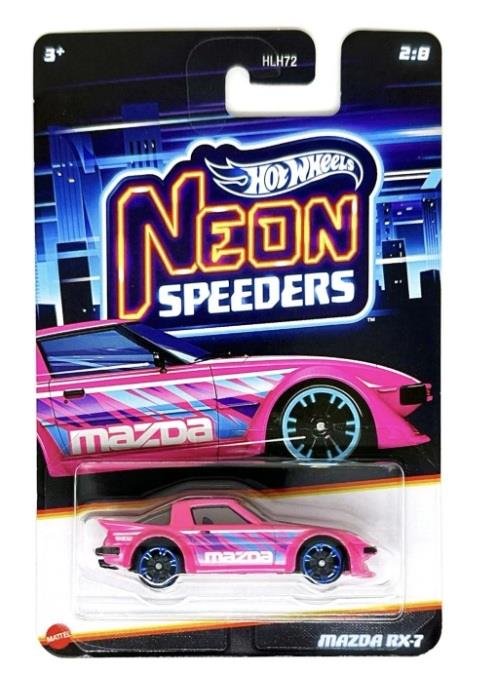 364813-0-0000-hot-wheels-neon-speeders-mazda-rx-7-jcb01 Mattel Hot Wheels: Neon Speeders - Mazda RX-7 - Image 1
