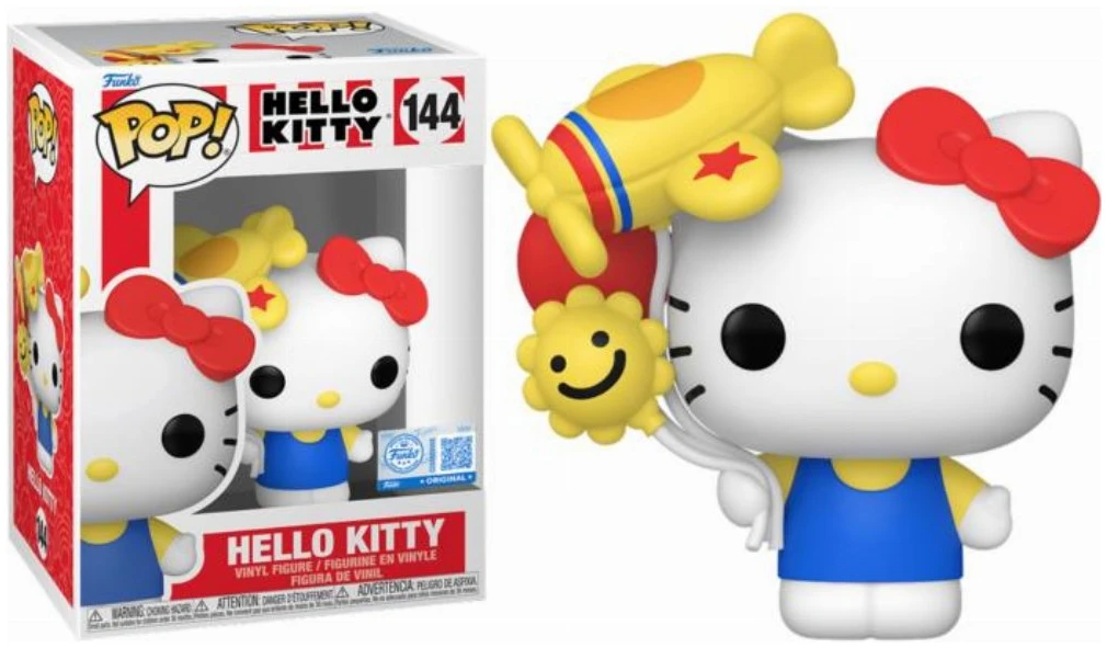 384289-0-1000-figoura-funko-pop-sanrio-hello-kitty-friends-hello-kitty-with-plane-balloon-144-exclusive Funko Pop! Sanrio: Hello Kitty - Hello Kitty with Airplane Balloon (Special Edition) #144 - Image 1