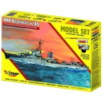 MODEL SET ORP Błyskawica wz.65 Okręt flagowy Marynarki Wojennej PRL 1/400