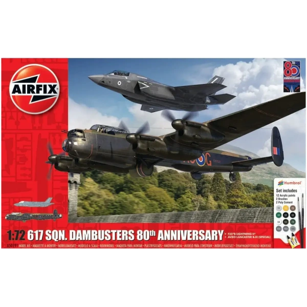 617 Sqn. Dambusters 80th Anniversary - Gift Set with paints glue and brush 1/72