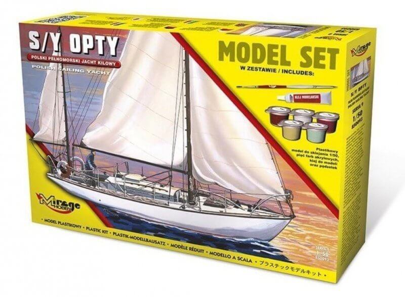 b32d4185adae253dad077bbd6225e57d MODEL SET Jacht S/Y Opty 1/50 - Image 1