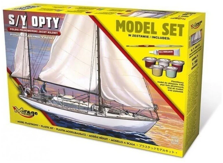 b32d4185adae253dad077bbd6225e57d MODEL SET Jacht S/Y Opty 1/50 - Image 1