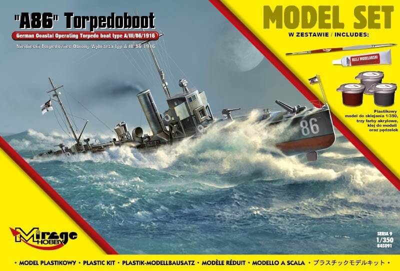e21b04496d00a876e7d8222191b2c69e MODEL SET A 86 German Torpedoboat A/III Class 1/350 - Image 1
