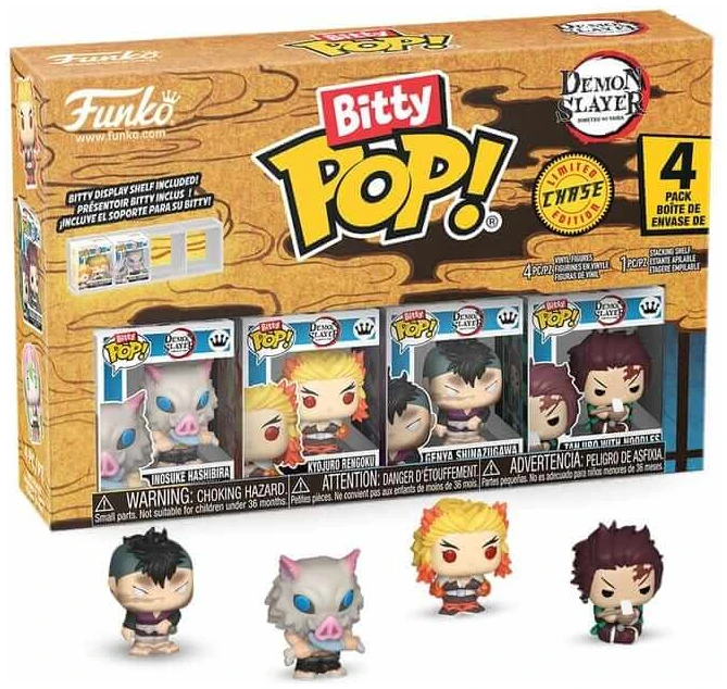 x_fk86951 Funko Bitty POP! Demon Slayer: Kimetsu no Yaiba - 4 pack - Image 1