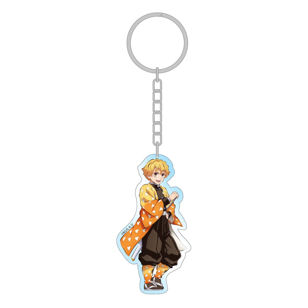 x_saka70299 Demon Slayer: Kimetsu no Yaiba Acrylic Keychain Zenitsu Holographic 7cm - Image 1