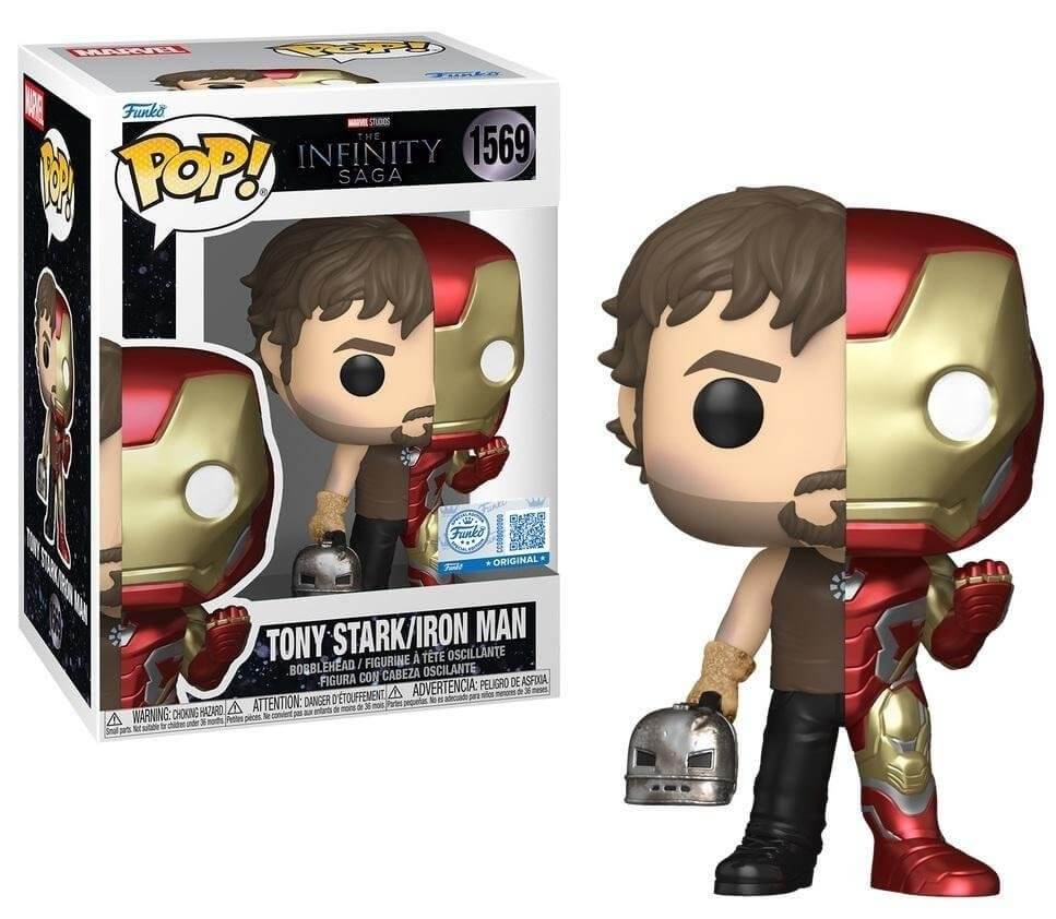 379437-0-0000-figoura-funko-pop-marvel-infinity-saga-iron-man-tony-stark-1569-exclusive Funko POP! Marvel: Infinity Saga - Iron Man/Tony Stark #1569 special edition - Image 1