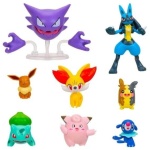 Multi-pack Pokemon - Eevee, Morpeko, Fenniken, Bulbasaur, Popplio, Clefairy, Haunter & Lucario 5cm - Image 2