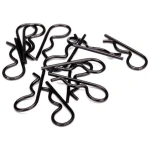 Body Clips Heavy Duty Black (12)