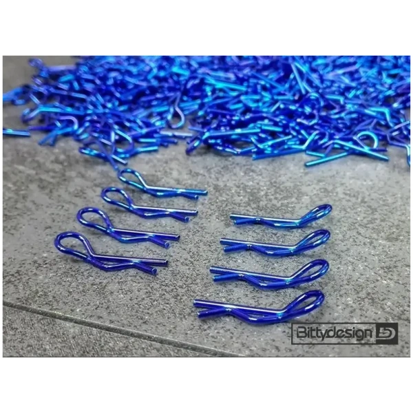 1/10 Body Clips Kit (8) - Blue