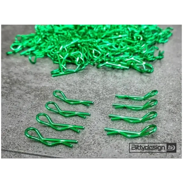 1/10 Body Clips Kit (8) - Green
