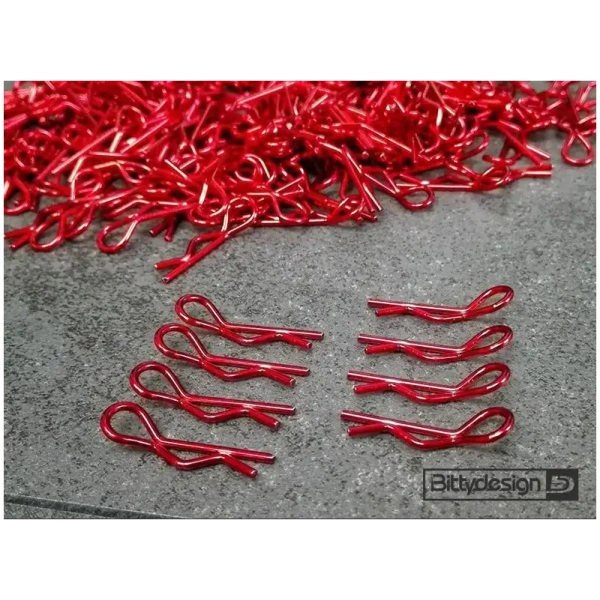 1/10 Body Clips Kit (8) - Red