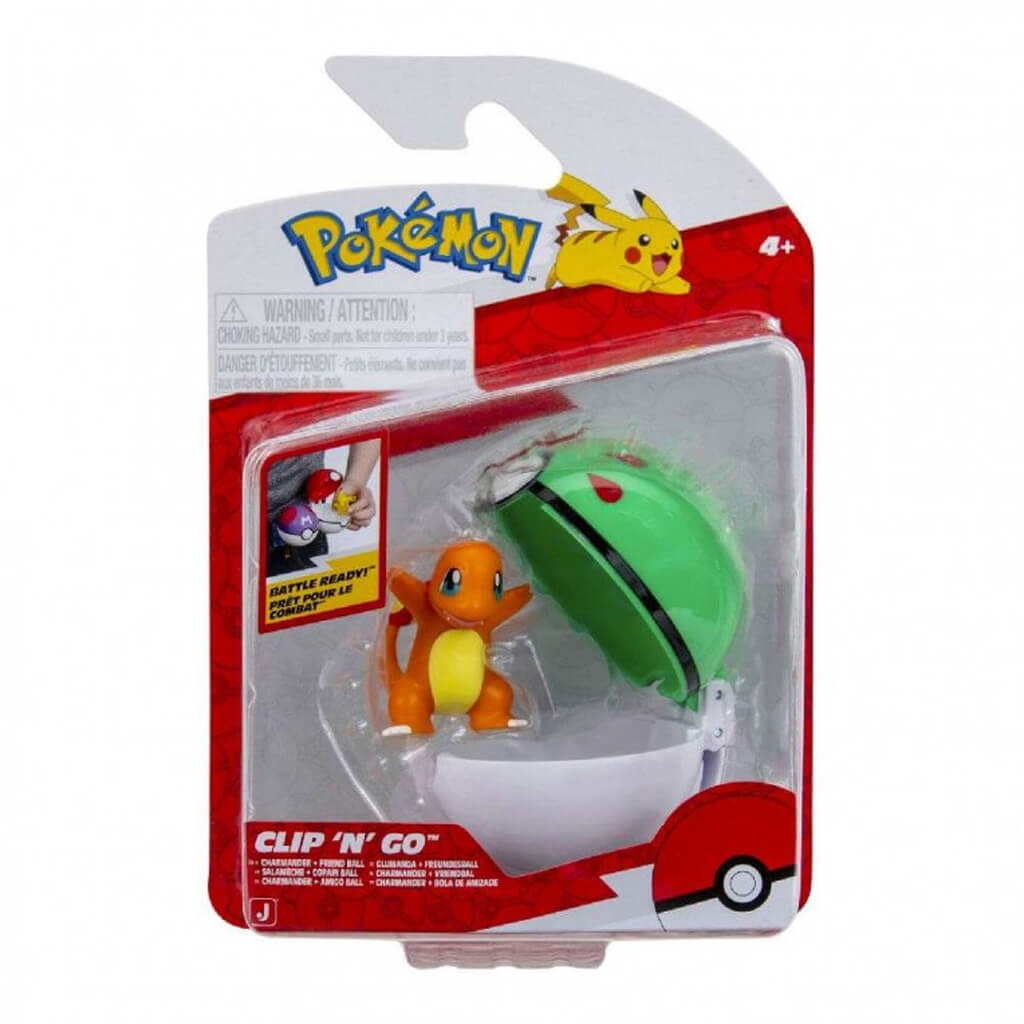 JW095057-W22_3 Pokemon Clip’n’Go Charmander with Friend Ball - Image 1