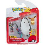 Pokemon Battle Figure Set 3-Pack – Pawniard, Butterfree ,Eevee
