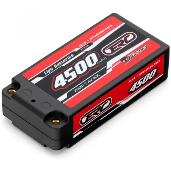Li-Po Battery 2S 7.4V 4500mAh 110C Hard 4mm Shorty