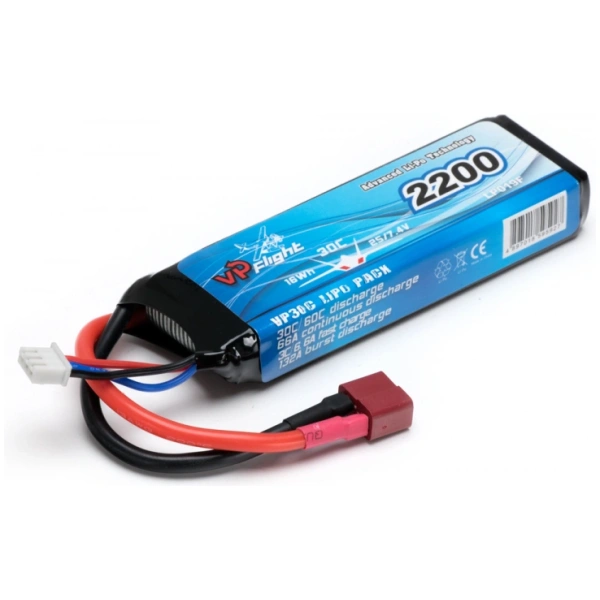 Li-Po Battery 2S 7.4V 2200mAh 30C T-Connector