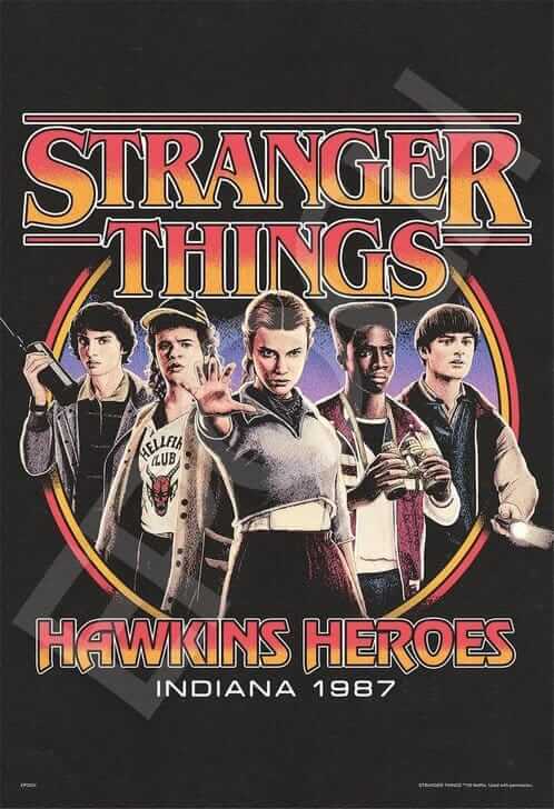 x_ep3261f Stranger Things - puzzle Hawkins Heroes 1000pcs 26x38cm - Image 1