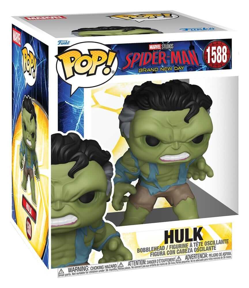 x_fk83965_a Funko POP! Marvel: Spider-Man Brand New Day - Hulk #1588 Supersized - Image 1