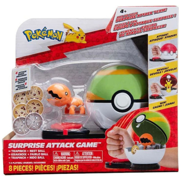 Pokemon Surprise Attack – Trapinch with Nest Ball