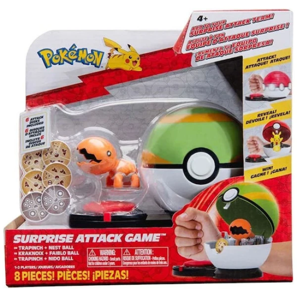 Pokemon Surprise Attack – Trapinch with Nest Ball