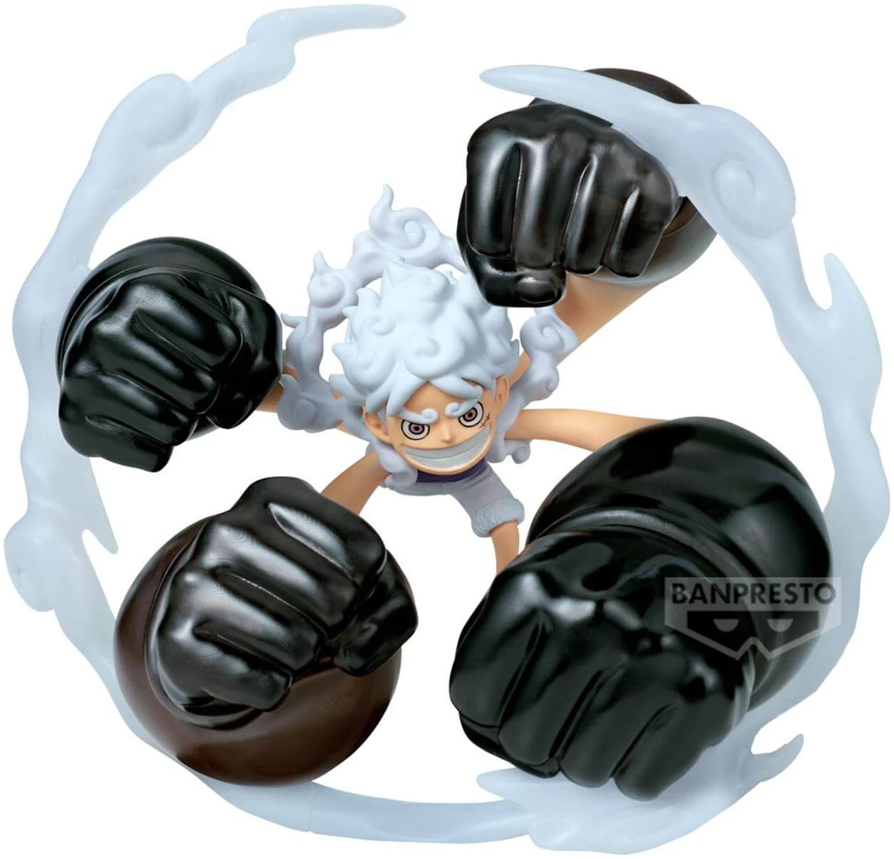 0182655 Banpresto World Collectable Figure: One Piece - Monkey D.Luffy (Gear5 GumGum) Statue 12cm - Image 1