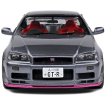 Nissan Skyline GT-R (BNR34), Silver with Purple Metallic Accents, 1999 1/18 - Image 2