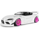Toyota GR Supra Liberty Walk Body Kit White Pink 2025 1/18