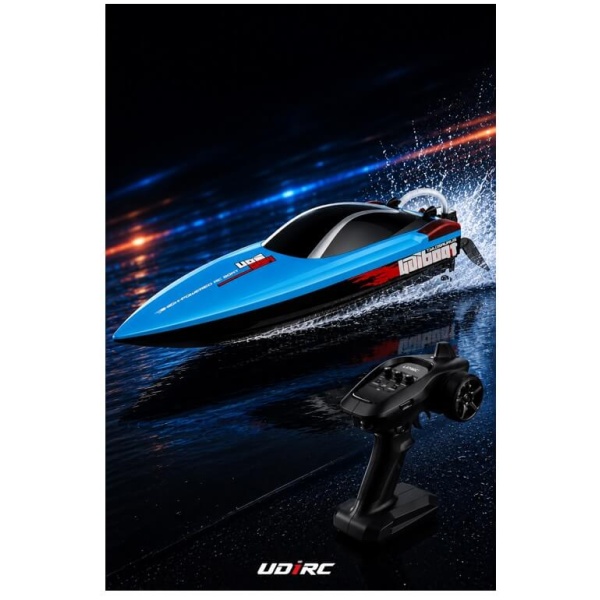 UDI R/C Mosasaurus 42cm 2.4G Brushless High-Speed RC Boat Blue