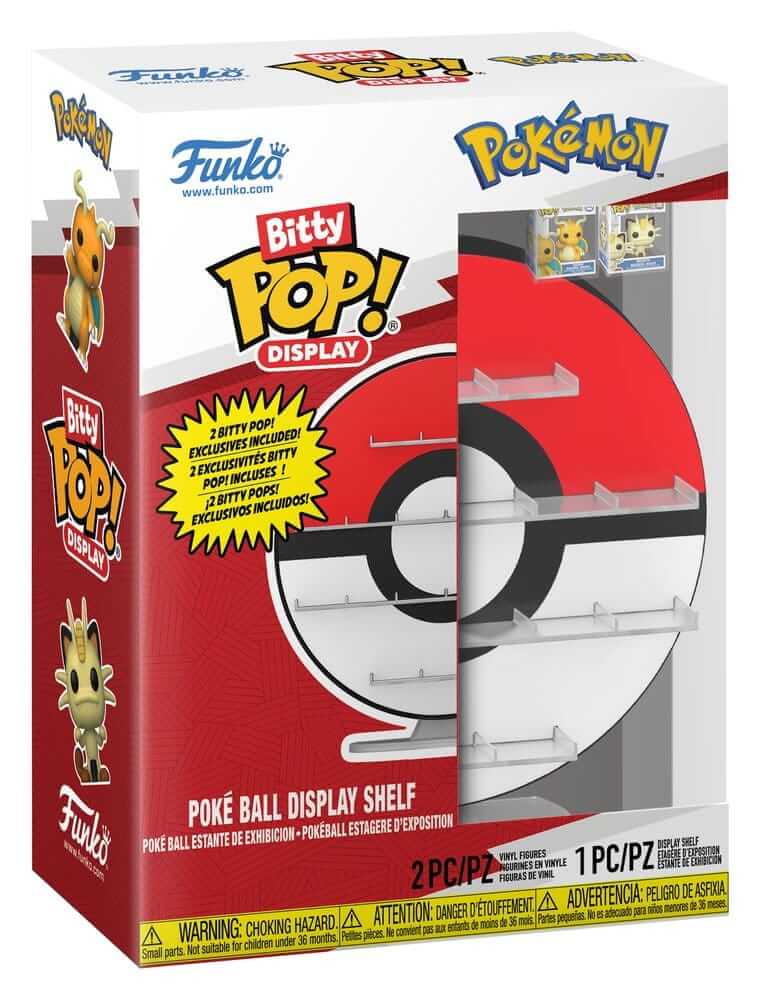 x_fk92306 (1) Funko Bitty Pop! Display: Pokemon - Poke Ball Display Shelf - Image 1