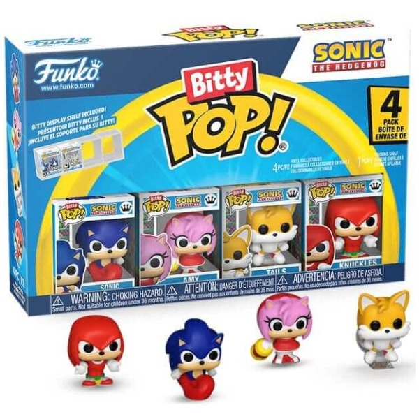 Funko Bitty Pop! 4-Pack: Sonic The Hedgehog - Sonic, Amy, Tails, Knuckles