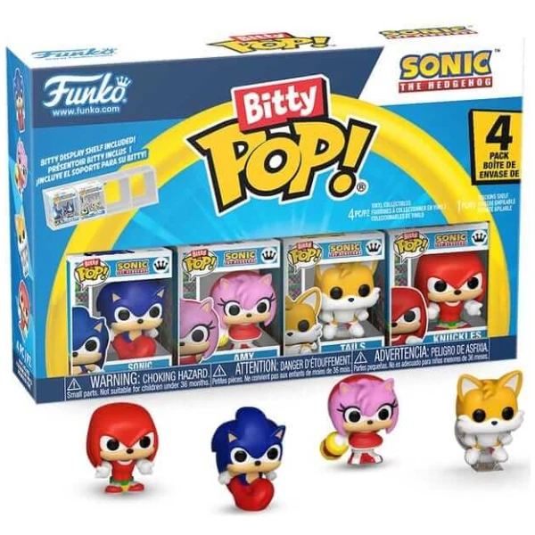 Funko Bitty Pop! 4-Pack: Sonic The Hedgehog - Sonic, Amy, Tails, Knuckles