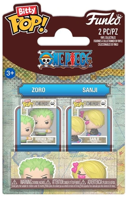 x_fk94221 Funko Bitty Pop! 2-pack: One Piece - Zoro & Sanji - Image 1