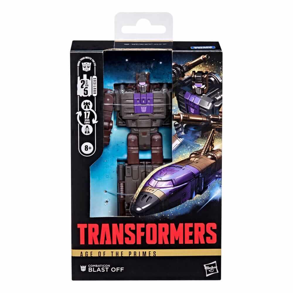 x_hasg2006_d Transformers Age of the Primes Deluxe Class Action Figure Combaticon Blast Off 14cm - Image 1