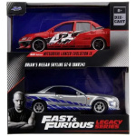 Fast & Furious Twin pack EVO IX & SKYLINE R34 1/32