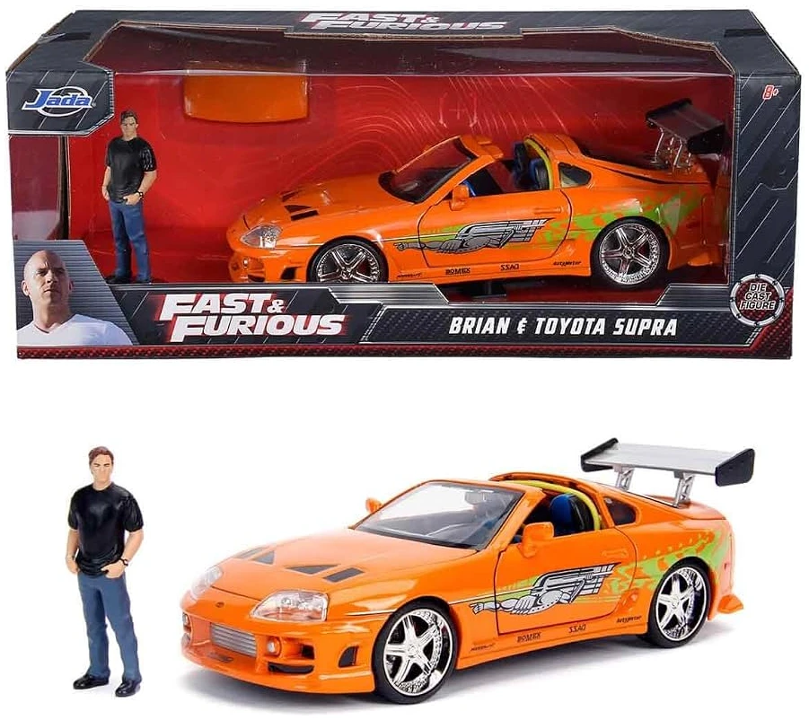 61Rk47l7Y+L._AC_UF894,1000_QL80_ Fast and Furious Toyota Supra with BRIAN 1995 1/24 - Image 1