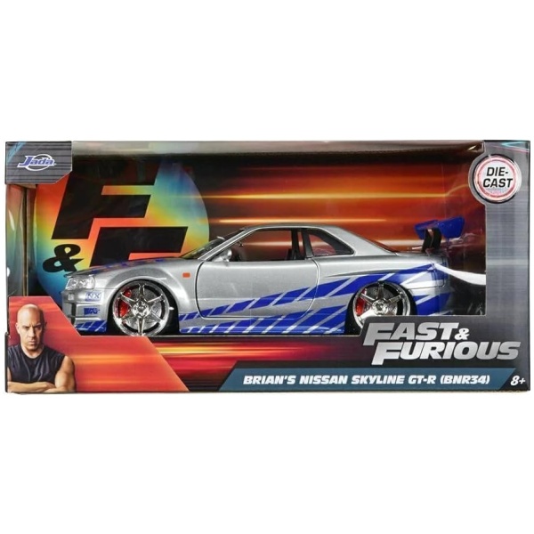 Fast & Furious BRIAN'S Nissan Skyline GT-R R34 1/24