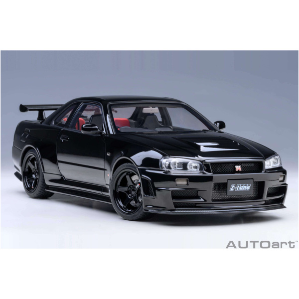 Nissan Skyline GT-R(R34) NISMO Z-Tune (black pearl) 2005 (composite model/full openings, total 4 openings) – Autoart 1/18